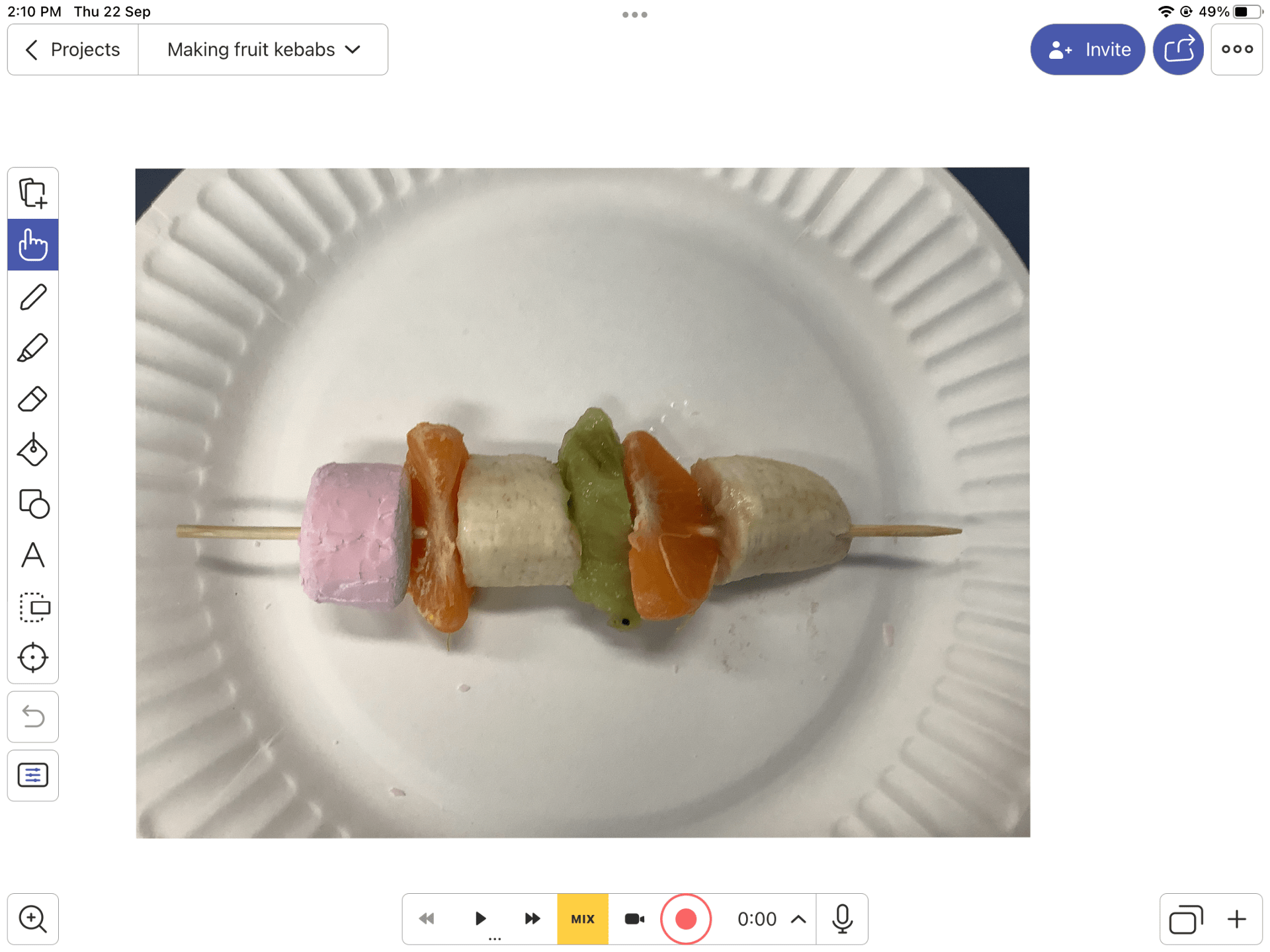 Fruit kebabs – Brent @ Pt England School